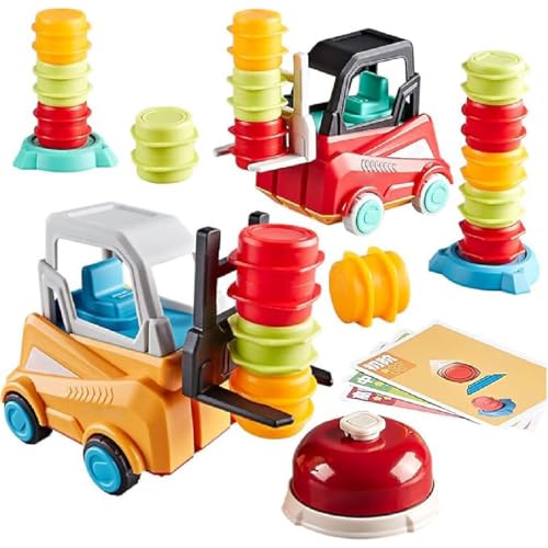 Bitte bleiben Sie ruhig - Gabelstaplertransportspiel, Engineer Forklift Transport Game, Gabelstapler Transport Spiel, Gabelstapler Stapelbares Spielzeug, Gabelstapler-Raserei Spiel für Kinder (1-B) von GUSHE