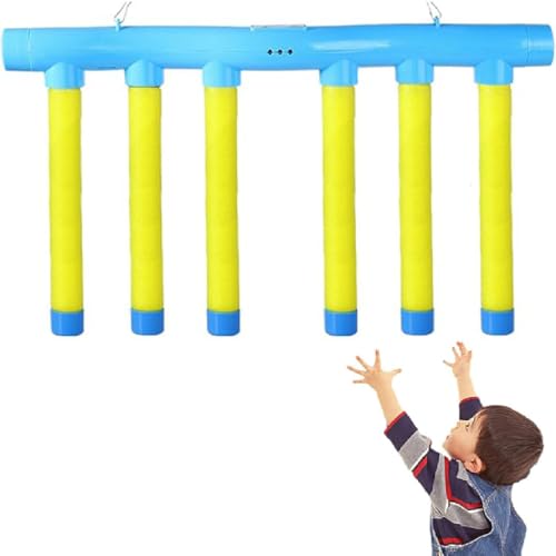 Challenge Game,Catching Sticks Game Reaction Training Toy,Drop-Stick-Spiel,Reaktionstraining-Fangstäbchen-Spiel mit 3 Einstellbare Geschwindigkeiten,Hand-Augen-Koordinationsspiel für Kinder (Gelb) von GUSHE