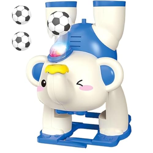 GUSHE Elephant Toy with Floating Ball, Elefantenspielzeug mit schwimmendem Ball, Elefant Blasen Ball Spielzeug Mit Lichter und Musik, Elefanten Krabbelspielzeug für Babys (Blau) von GUSHE