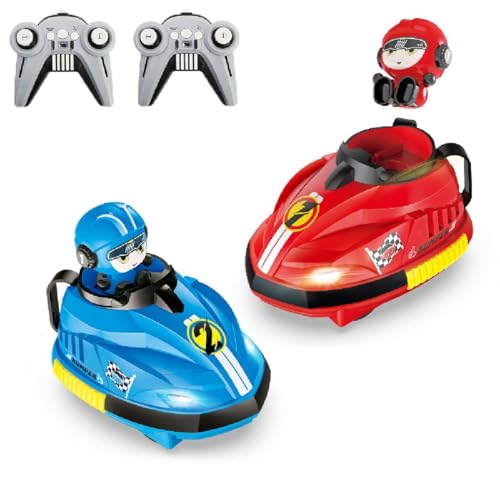 GUSHE Remote Control Bumper Car Game,Ferngesteuerter Autoscooter für Kinder,Kollision Spielzeugauto,Ferngesteuertes Gegeneinander Spielzeugauto,Ferngesteuertes Auto mit Licht und Musik für Jungen von GUSHE