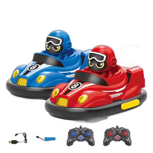 GUSHE Remote Control Bumper Cars for Kids, Ferngesteuerter Autoscooter für Kinder, Rc Autoscooter 2er Set, Ferngesteuertes Auto Spielzeug für Zwei Gegeneinander für Kinder ab 3 Jahre, Rc Bumper Cars von GUSHE