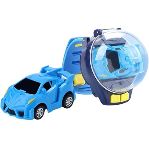 GUSHE Watch Remote Control Car Toy,Armbanduhr Fernbedienung Auto Spielzeug,Mini Fernbedienung Auto Uhr Spielzeug für Kinder,2.4 GHz Abnehmbare Rennwagen Armbanduhr Spielzeug mit USB Aufladung (Blau) von GUSHE