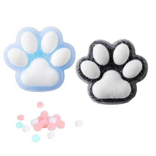 GUTERTOP 2 Stück Squeeze Toy, Taba Squishy, Kawaii Flauschige Cat Paw Squishy, Zum Konzentrieren, Angst Relief, Anti Stress von GUTERTOP