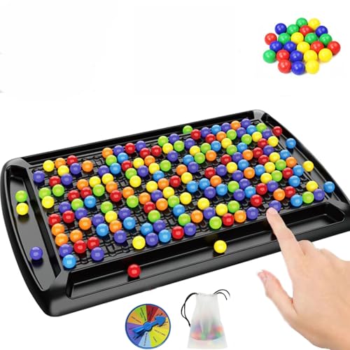 GUUIESMU Intellektuelles Schachbrett - Doppelduell,Schachbrett Doppelduell,Elimination Brettspiel,Intellectual Chessboard,Rainbow Ball Elimination Gesellschaftsspiele,Tabletop Strategiespiel (241PCS) von GUUIESMU