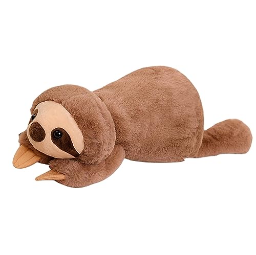 GUUIESMU Weighted Anxiety Stuffed Animal Cuddly Toy for Stress Relief,Weighted Stuffed Animal for Anxiety,Anxiety Kuscheltier Gewicht FüR Erwachsene,Suitable for People with Stress (Sloth,35cm) von GUUIESMU