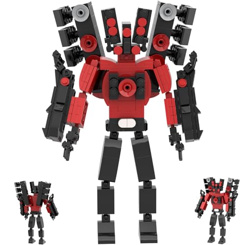 GUUIESMU Upgraded Titan Cameraman Building Block Kit,Titan Speakerman Upgraded,Titan Tv Man Upgraded,for Kids Fans Halloween Christmas Birthday Gifts (A) von GUUIESMU