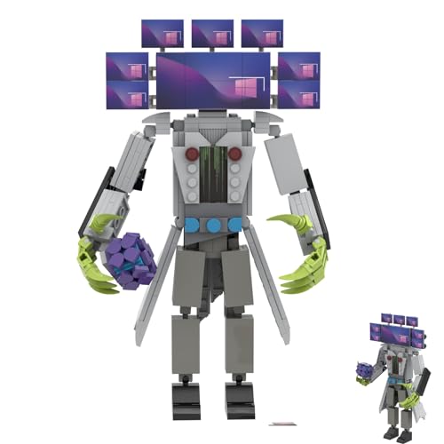 GUUIESMU Skibidi Bausteine,Skibidi Building Block Kit,The New Upgraded Titan Cameraman,Titan Speakerman Upgraded,Titan Tv Man Upgraded,for Kids Fans Halloween Christmas Birthday Gifts (C) von GUUIESMU