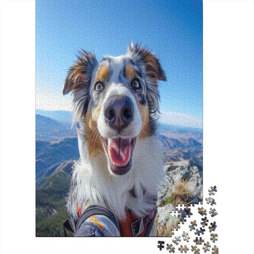 Australischer Schäferhund Puzzle 1000 Teile Puzzles Für Erwachsene Klassische Puzzles 1000 Teile Erwachsene Puzzlespiel Erwachsene 1000 Teile Erwachsenen Puzzlespiel Puzzel 1000pcs (75x50cm) von GUYDZOOM