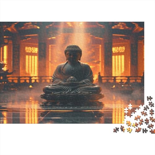 Künstlerische Buddha Statuen Puzzle 1000 Teile Puzzle Erwachsene Schwieriges Schwer Puzzle Für Erwachsene Und Kinder Ab 14 Jahren Puzzel 1000pcs (75x50cm) von GUYDZOOM