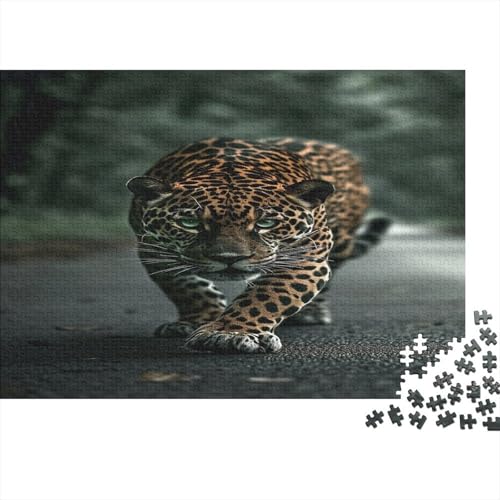 Leopard Puzzle 1000 Teile Puzzle Für Erwachsene Und Kinder Ab 14 Jahren Puzzel 1000pcs (75x50cm) von GUYDZOOM