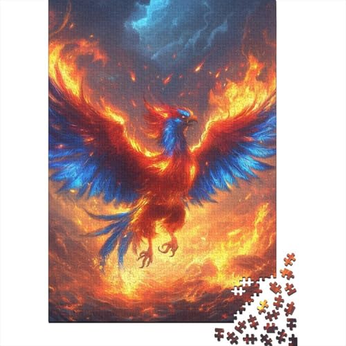 Phoenix Puzzles 1000 Teile Schwer Puzzle Spielzeug Pädagogisches Spiel Impossible Herausforderung Spielzeug Für Erwachsene Kinder 1000pcs (75x50cm) von GUYDZOOM