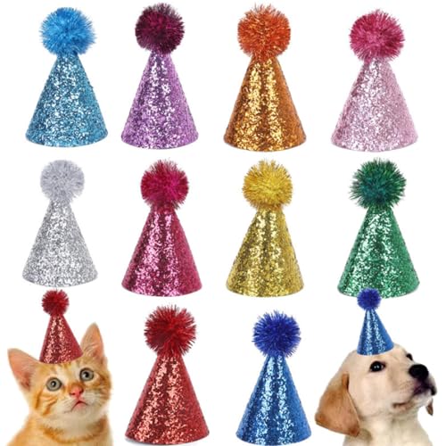 GWAWG 10 Stück Partyhüte für Kuscheltiere Mini Partyhüte Verstellbare Blitzkappe für kuscheltiere Verstellbare Blitzkappe Happy Birthday Hut für Kinder und Erwachsene GWAWG 10 Stück Partyhüte für Kuscheltiere Mini Partyhüte Verstellbare Blitzkappe für kuscheltiere Verstellbare Blitzkappe Happy Birthday Hut für Kinder und Erwachsene von GWAWG