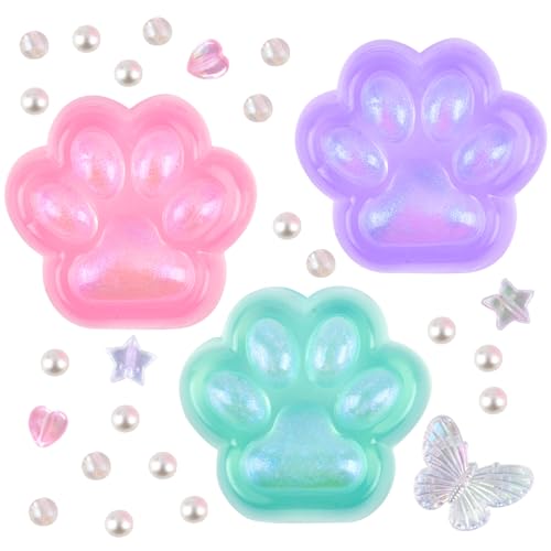 GWAWG 3 Stück Katzenpfoten, Anti-Stress-Spielzeug, Kawaii, niedliches Quetschspielzeug, um Stress zu lindern, Squishy, Riesenpfoten, Fufu Squishy, Yoyo Taba, Squishy, für Kinder und Erwachsene von GWAWG