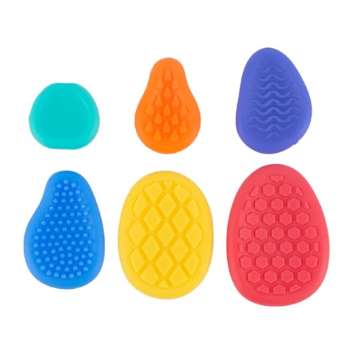 GWAWG 6Stück Fidget Toys Sensory Stones Sensorik Spielzeug Anti Stress Spielzeug Autism Sensory Toys Anti Stress Kinder Sensorisches Spielzeug sensorische Sorgensteine für Erwachsene ADHS Autismus von GWAWG