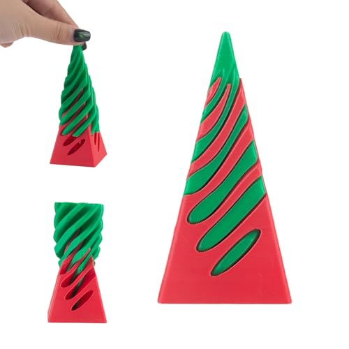 GWAWG Impossible Cone, Spiral Cone Fidget Toy, 3D Gedruckt Pyramide Passthrough Skulptur,Weihnachtsbaum Form, für Kinder Und Erwachsene von GWAWG