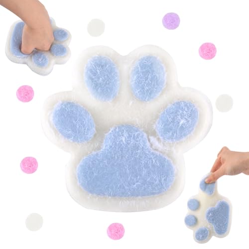 GWAWG Squishy Riesenpfote, Quetschspielzeug in Form einer Katzenpfote, Squishy Toy zum Zusammendrücken, Katzenpfotenform, Spielzeug zum Drücken für Katzen, Kawai, Anti-Stress-Spielzeug, 14 x 14 cm von GWAWG