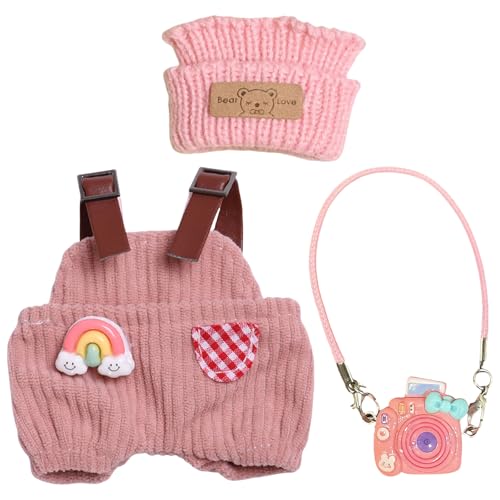 GWAWG Stylische Handgehäkelte Puppenkleidung für Vinyl Plush Toys - Miniatur Zubehörset inkl. Kleidung & Accessoires - Geschenk für Plush Puppen GWAWG Stylische Handgehäkelte Puppenkleidung für Vinyl Plush Toys - Miniatur Zubehörset inkl. Kleidung & Accessoires - Geschenk für Plush Puppen von GWAWG