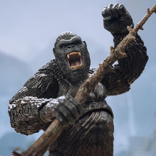 GWTCTOY Hiya Toys Original lizenzierte Actionfigur „Godzilla vs. Kong“, Monsterserie „König der Monster“, 6 Zoll große Dinosaurierfigur als Dekoration (King Kong) von GWTCTOY