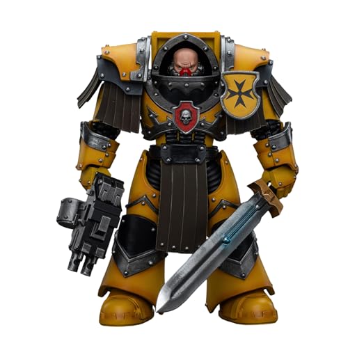 GWTCTOY JoyToy 30K Originallizenz 1:18 Actionfigur, Imperial Fists Legion Cataphractii Terminator Squad Legion Cataphractii Sergeant mit Energieschwert von GWTCTOY