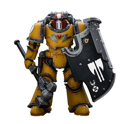 GWTCTOY JoyToy 30K Originallizenz 1:18 Actionfigur, Imperial Fists Legion MkIII Breacher Squad Sergeant mit Donnerhammer, 12 cm große Bausätze für Sammel-Actionfiguren von GWTCTOY