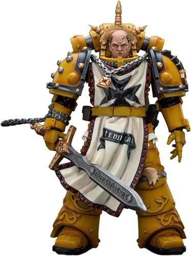 GWTCTOY JoyToy 30K Originallizenz 1:18 Actionfigur, Imperial Fists Sigismund Erster Hauptmann der Imperial Fists, 14 cm große Bausätze für Sammel-Actionfiguren von GWTCTOY