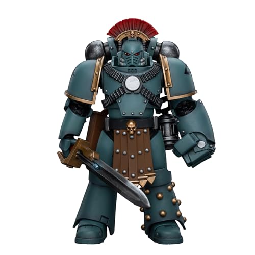 GWTCTOY JoyToy 30K Originallizenz 1:18 Actionfigur, Sons of Horus MKVI Taktischer Trupp Sergeant mit Energieschwert, 12 cm große Bausätze für Sammel-Actionfiguren von GWTCTOY