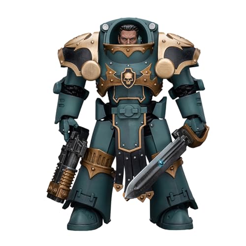 GWTCTOY JoyToy 30K Originallizenz 1:18 Actionfigur, Sons of Horus Tartaros Terminator Squad Sergeant mit Volkite Charger und Energieschwert, 14 cm große Bausätze für Sammel-Actionfiguren von GWTCTOY