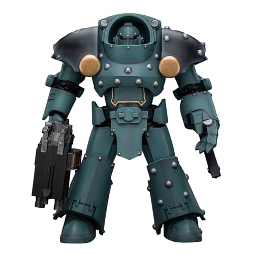 GWTCTOY JoyToy 30K Originallizenz 1:18 Actionfigur, Sons of Horus Tartaros Terminator Squad Terminator mit schwerem Flammenwerfer und Kettenfaust, 14 cm große Bausätze für Sammel-Actionfiguren von GWTCTOY