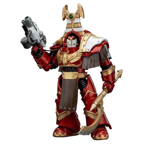 GWTCTOY JoyToy 30K Originallizenz 1:18 Actionfigur, Thousand Sons Sekhmet Terminator Cabal Sekhmet with Combi-Melta and Achea Force Weapon, 13 cm große Bausätze für Actionfiguren von GWTCTOY