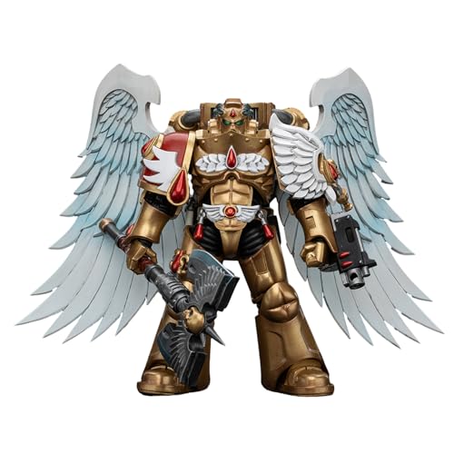 GWTCTOY JoyToy 40K Originallizenz 1:18 Actionfigur, Blood Angels Sanguinary Guard with Encarmine Axe, 12 cm große Bausätze für Sammel-Actionfiguren von GWTCTOY