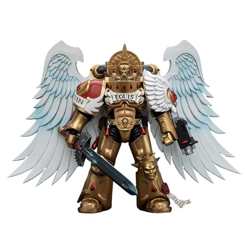 GWTCTOY JoyToy 40K Originallizenz 1:18 Actionfigur, Blood Angels Sanguinary Guard with Encarmine Sword 2, 12 cm große Bausätze für Sammel-Actionfiguren von GWTCTOY