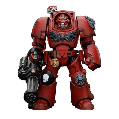 GWTCTOY JoyToy 40K Originallizenz 1:18 Actionfigur, Blood Angels Terminator Squad Terminator with Assault Cannon, 14 cm große Bausätze für Sammel-Actionfiguren von GWTCTOY