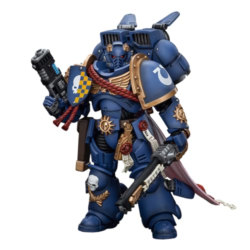 GWTCTOY JoyToy 40K Originallizenz 1:18 Actionfigur, Captain der Ultramarines mit Sprungmodul, 12.2 cm große Bausätze für Sammel-Actionfiguren von GWTCTOY