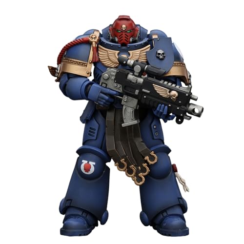 GWTCTOY JoyToy 40K Originallizenz 1:18 Actionfigur, Space Marine Uitramarines Sergeant Gadriel, 5,03 Zoll große Bausätze für Sammel-Actionfiguren von GWTCTOY