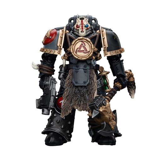 GWTCTOY JoyToy 40K Originallizenz 1:18 Actionfigur, Space Wolves Deathsworn-Rudel Deathsworn 1, 12.1 cm große Bausätze für Sammel-Actionfiguren von GWTCTOY