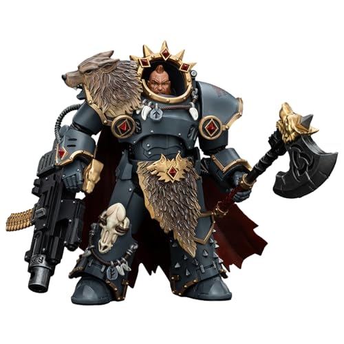 GWTCTOY JoyToy 40K Originallizenz 1:18 Actionfigur, Space Wolves Hvarl Red Blade, 14.2CM große Bausätze für Sammel-Actionfiguren von GWTCTOY