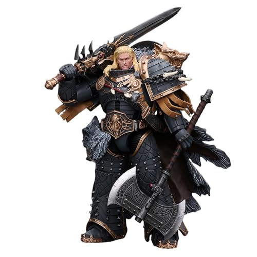 GWTCTOY JoyToy 40K Originallizenz 1:18 Actionfigur, Space Wolves Leman Russ Primarch der VI. Legion, 18 cm große Bausätze für Sammel-Actionfiguren von GWTCTOY