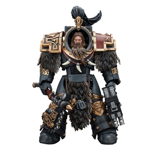 GWTCTOY JoyToy 40K Originallizenz 1:18 Actionfigur, Space Wolves Varagyr Wolf Guard Squad Varagyr Terminator 2, 13.5 cm große Bausätze für Sammel-Actionfiguren von GWTCTOY