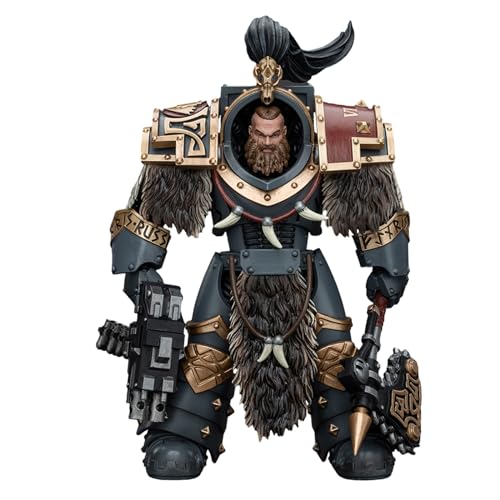 GWTCTOY JoyToy 40K Originallizenz 1:18 Actionfigur, Space Wolves Varagyr Wolf Guard Squad Varagyr Terminator 4, 13.5 cm große Bausätze für Sammel-Actionfiguren von GWTCTOY