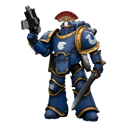 GWTCTOY JoyToy 40K Originallizenz 1:18 Actionfigur, Ultramarines Legion MKIII Tactical Squad Sergeant with Power Sword, 12CM große Bausätze für Sammel-Actionfiguren von GWTCTOY