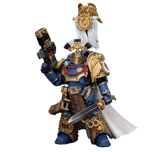 GWTCTOY JoyToy 40K Originallizenz 1:18 Actionfigur, Ultramarines Legion Praetor with Power Sword and Volkite Serpenta, 13.6CM große Bausätze für Sammel-Actionfiguren von GWTCTOY