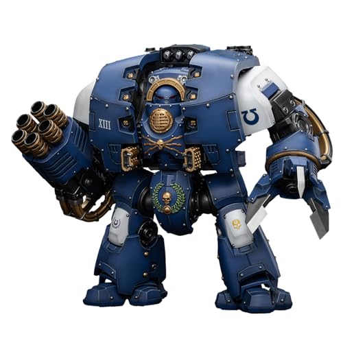 GWTCTOY JoyToy 40K Originallizenz 1:18 Actionfigur, Ultramarines Leviathan Dreadnought mit Zyklon-Melter-Lanze und Belagerungsklauen, 11,25 Zoll große Bausätze für Sammel-Actionfiguren von GWTCTOY