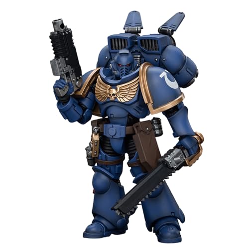 GWTCTOY JoyToy 40K Originallizenz 1:18 Actionfigur, Ultramarines Sprungmodul Intercessors Intercessor 2, 12.2 cm große Bausätze für Sammel-Actionfiguren von GWTCTOY