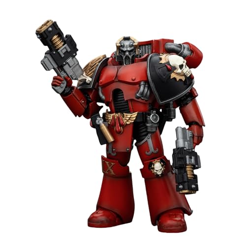 GWTCTOY JoyToy GW 40K Originallizenz 1:18 Actionfigur, Blood Angels Angel's Tears Squad Arch-Erelim with Volkite Serpentas, 12CM Bausätze für Sammel-Actionfiguren von GWTCTOY