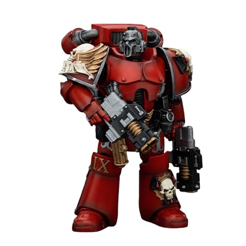 GWTCTOY JoyToy GW 40K Originallizenz 1:18 Actionfigur, Blood Angels Angel's Tears Squad Erelim with Volkite Serpentas, 12CM Bausätze für Sammel-Actionfiguren von GWTCTOY