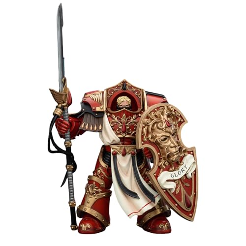 GWTCTOY JoyToy GW 40K Originallizenz 1:18 Actionfigur, Blood Angels Crimson Paladins Squad Crimson Exemplar, 13CM Bausätze für Sammel-Actionfiguren von GWTCTOY