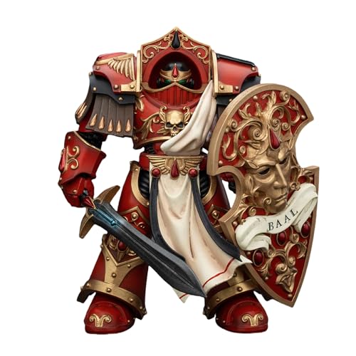 GWTCTOY JoyToy GW 40K Originallizenz 1:18 Actionfigur, Blood Angels Crimson Paladins Squad Crimson Paladin 2, 13CM Bausätze für Sammel-Actionfiguren von GWTCTOY