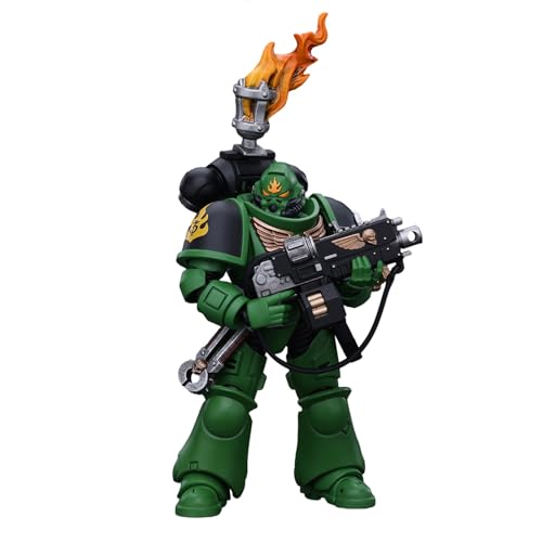 GWTCTOY JoyToy GW 40K Originallizenz 1:18 Actionfigur, Space Marines Salamanders Intercessors Sergeant Tsek'gan, 12CM Bausätze für Sammel-Actionfiguren von GWTCTOY