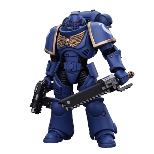 GWTCTOY JoyToy GW 40K Originallizenz 1:18 Actionfigur, Space Marines Ultramarines Outriders Brother Catonus, 12CM Bausätze für Sammel-Actionfiguren von GWTCTOY