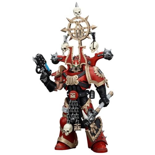 GWTCTOY JoyToy GW 40K Originallizenz 1:18 Actionfigur, World Eaters Khorne Berzerker with Berzerker lcon, 12.6CM Bausätze für Sammel-Actionfiguren von GWTCTOY